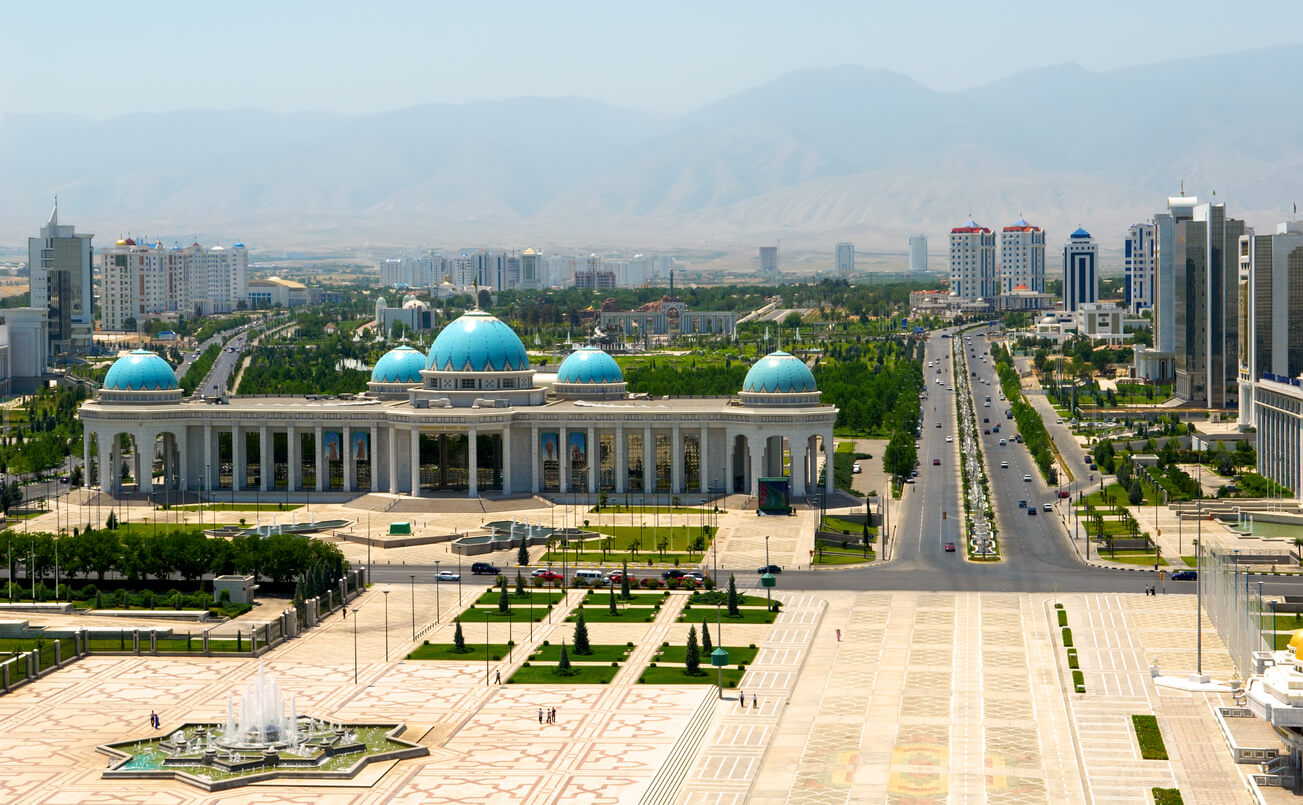 Ashgabat : Le palais du Président. Achgabat