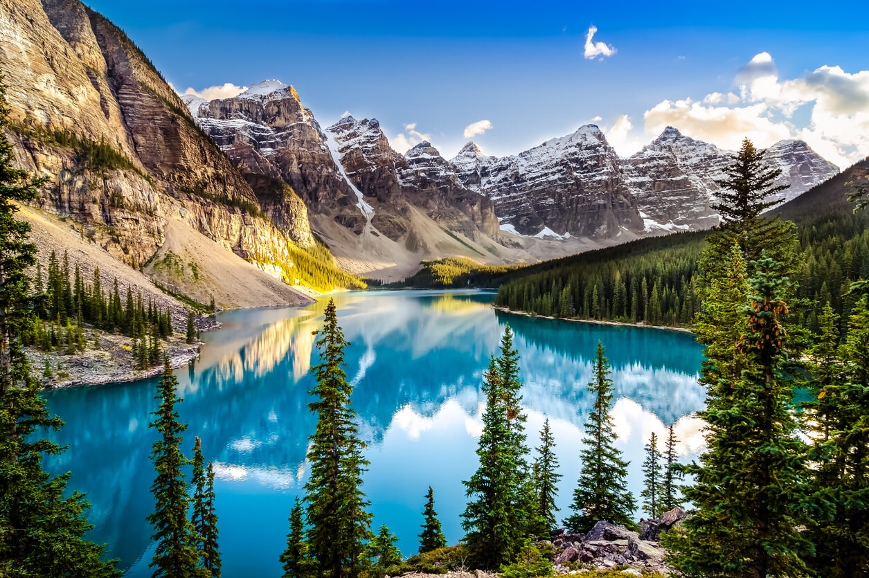 Canada: Morain lake en Alberta, Canada
