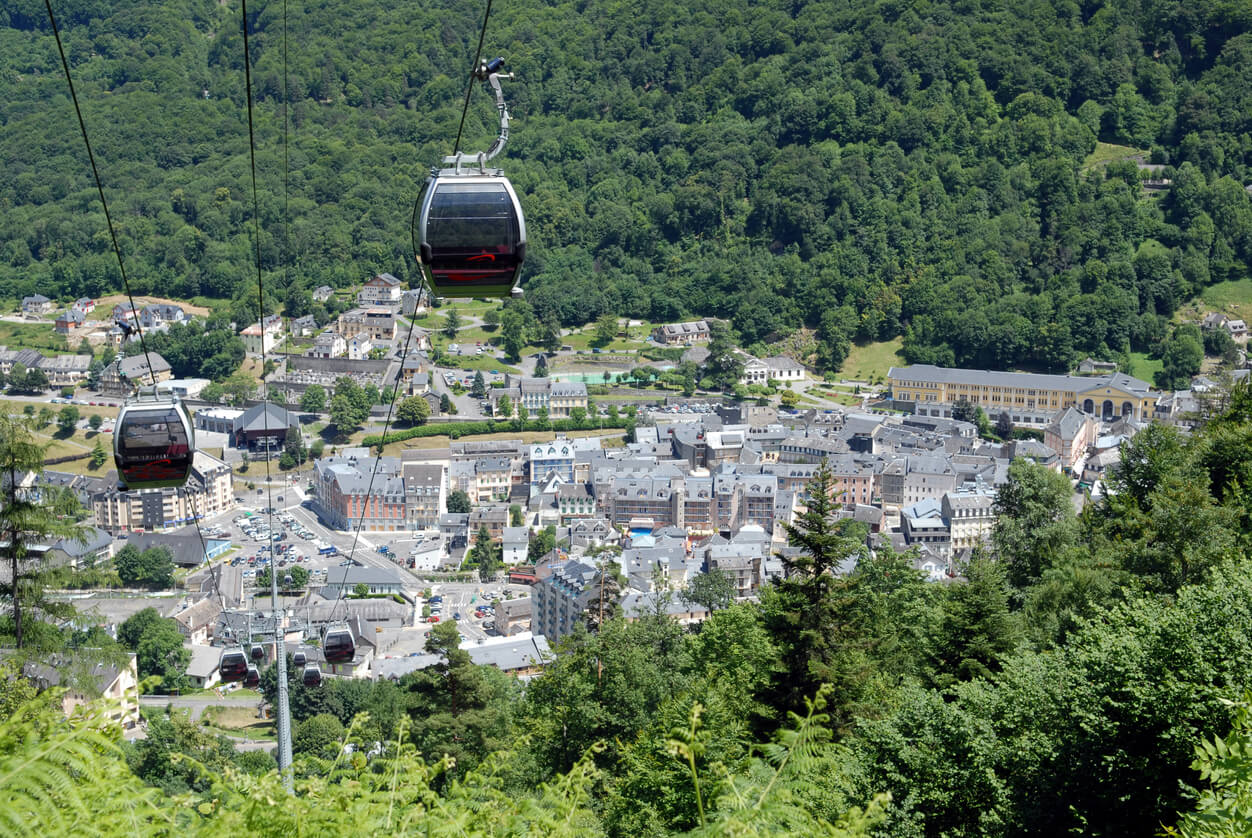 Cauterets (Nationaal Park Pyrénées) : Téléphérique de Cauterets dans les Pyrénées
