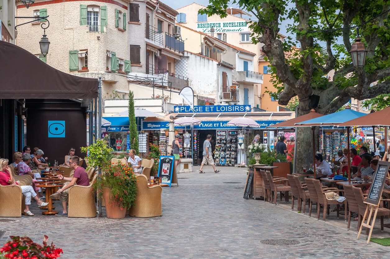 Lavandou : Zone piétonne au Lavandou