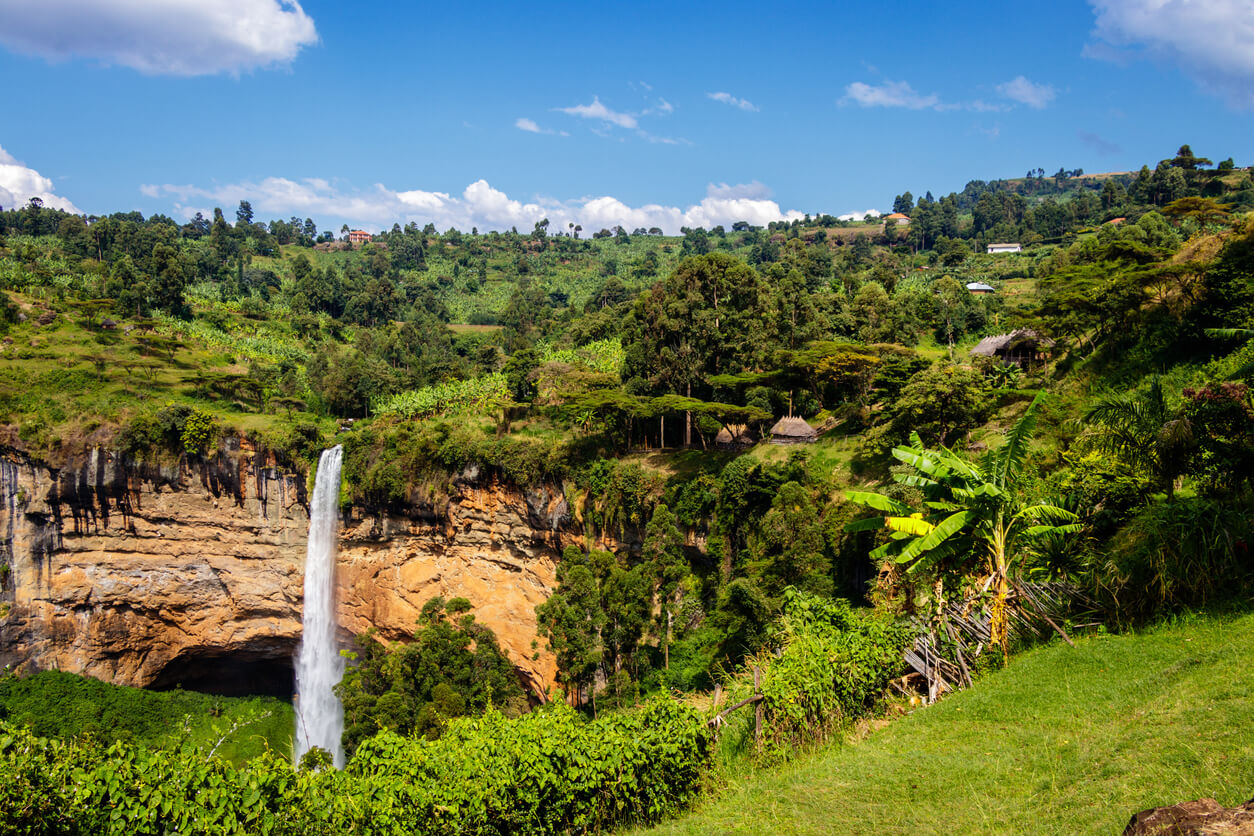 Oeganda: Les chutes de Sipi dans le parc national Mount Elgon
