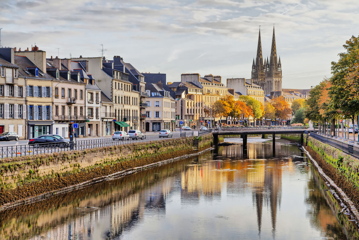 Quimper : Berges de la rivière Odet dans Quimper Quimper : Berges de la rivière Odet dans Quimper