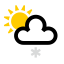 Gedeeltelijke lichte sneeuw